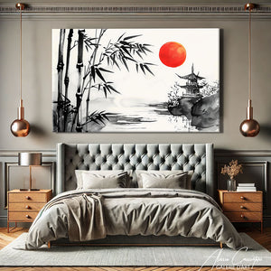 TABLEAU BAMBOUS JAPONAIS
