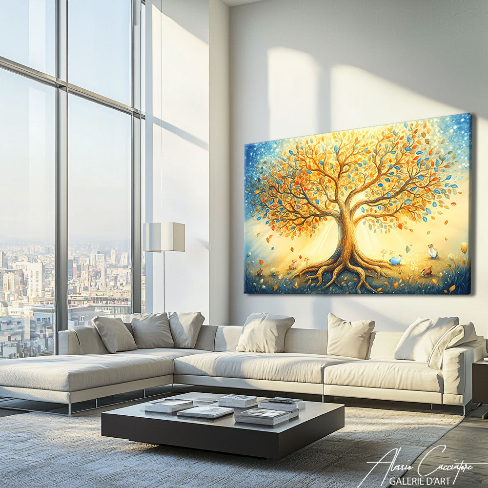 dessin arbre de vie couleur
