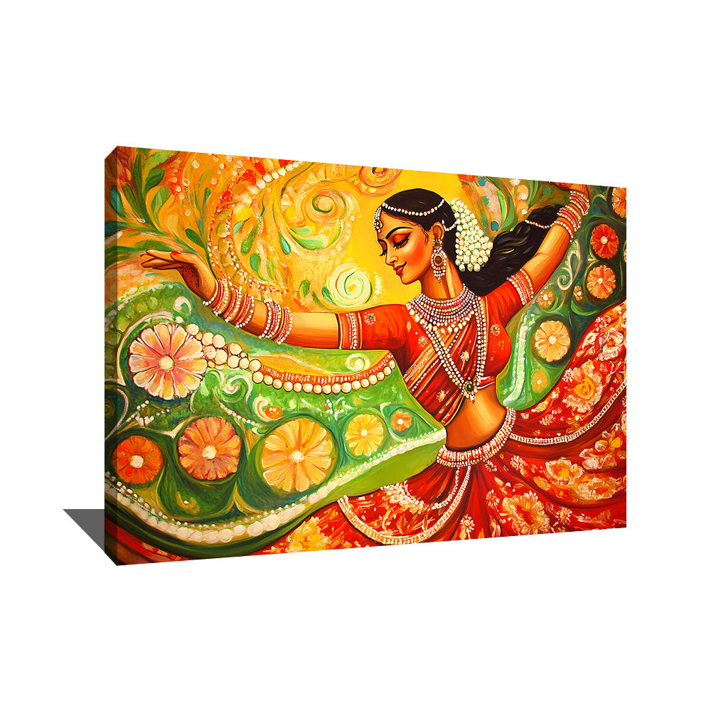  tableau indien danseuse 