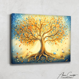 tableau peinture arbre