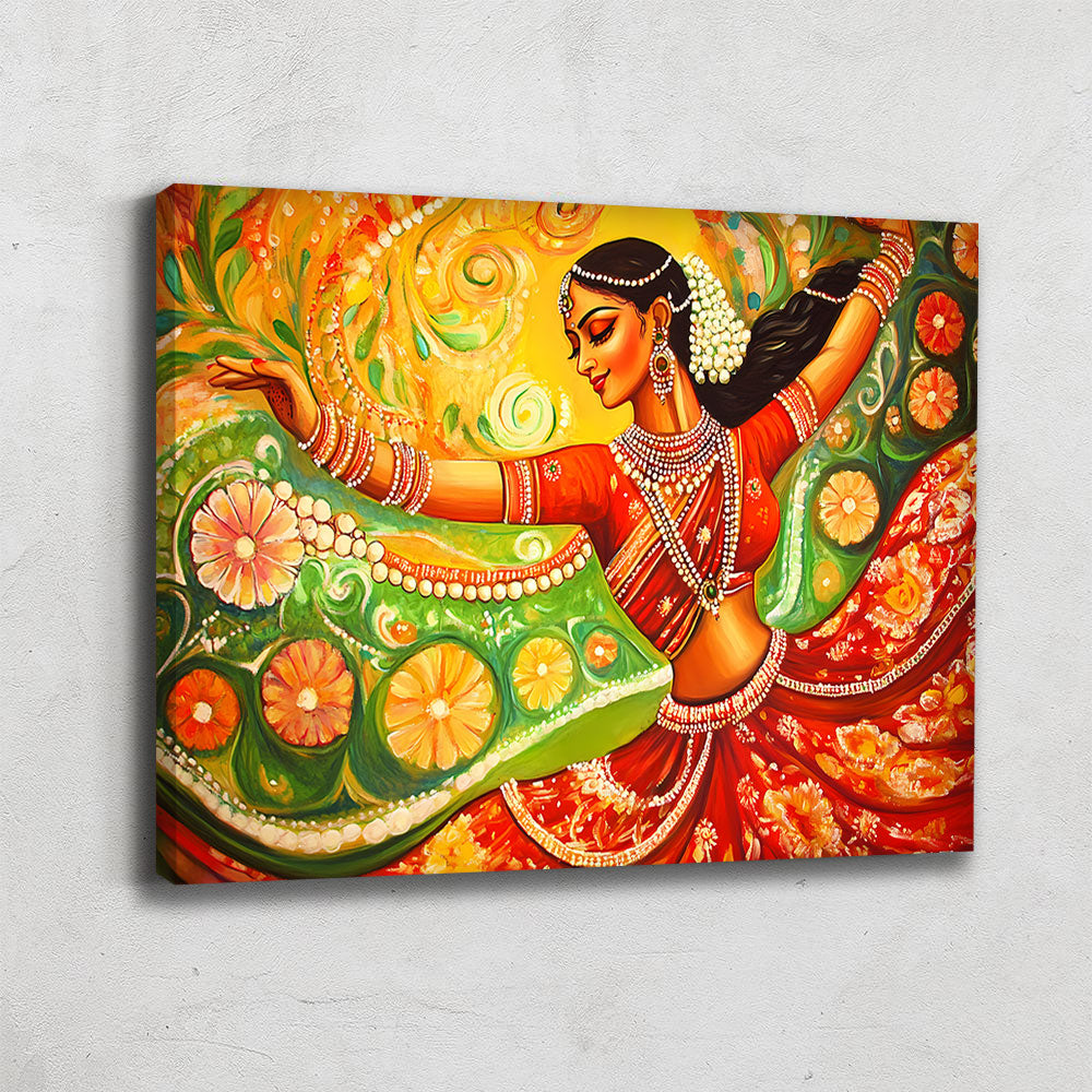  tableau indien danseuse 