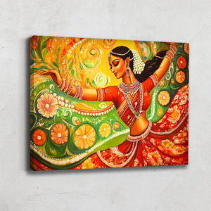  tableau indien danseuse 