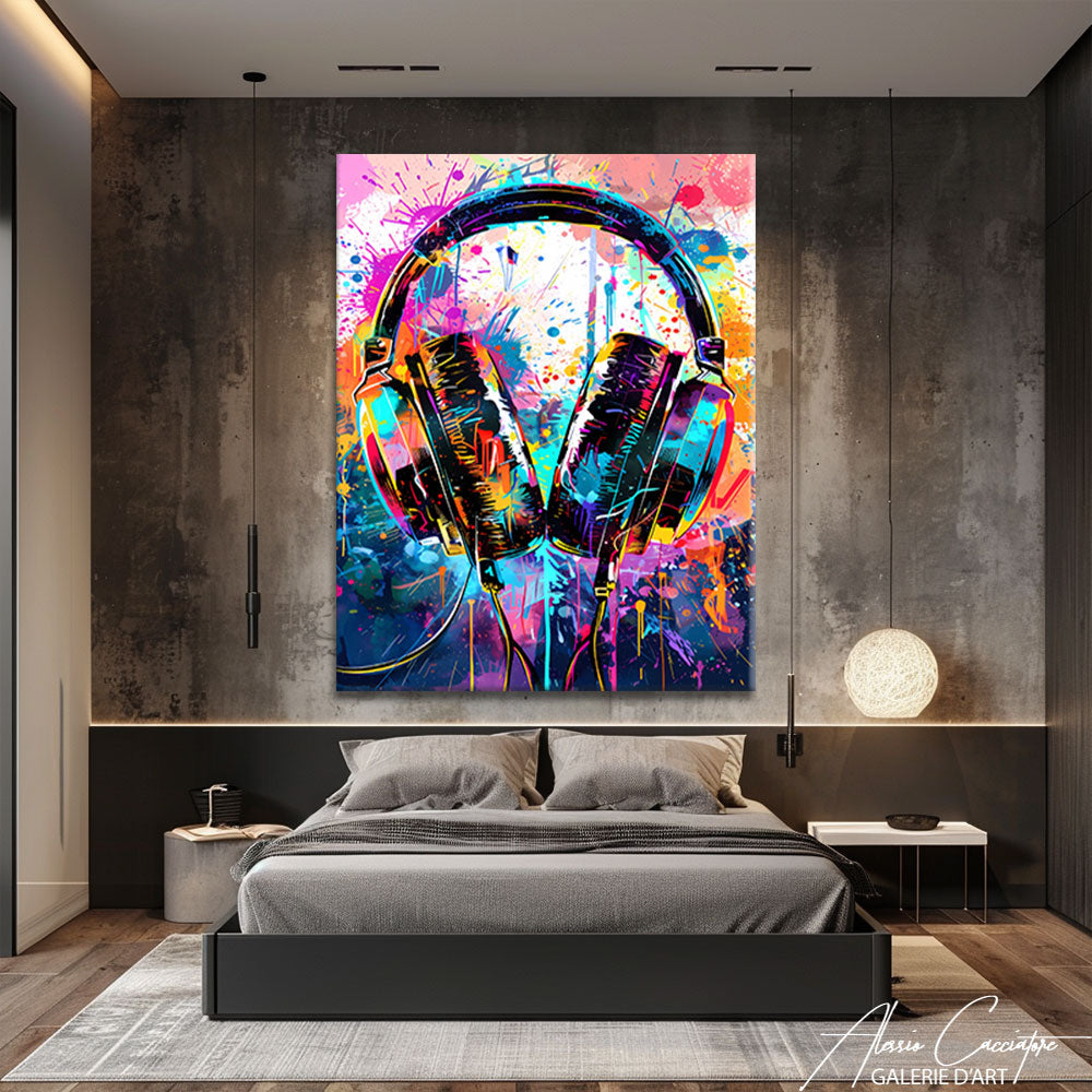 tableau pop art musique