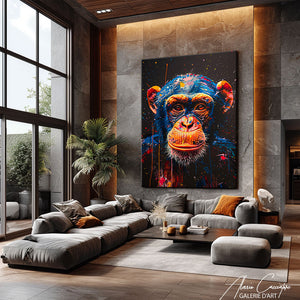 tableau peinture de singe