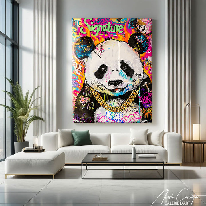 tableau panda pop art