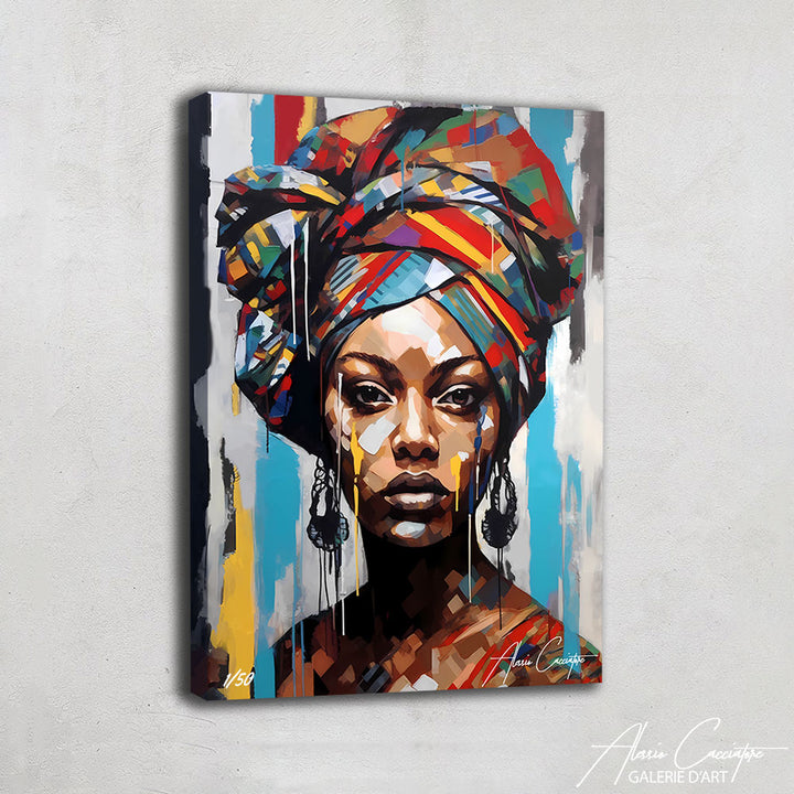 Tableau Mural Femme Africaine