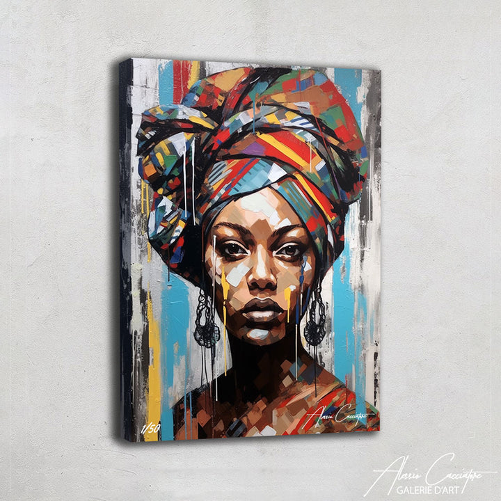 tableau mural femme africaine