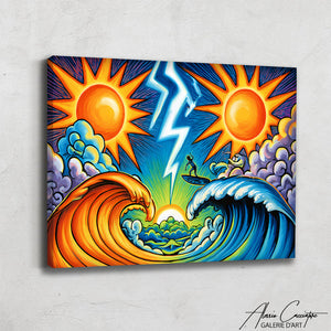 Tableau Vagues Mer
