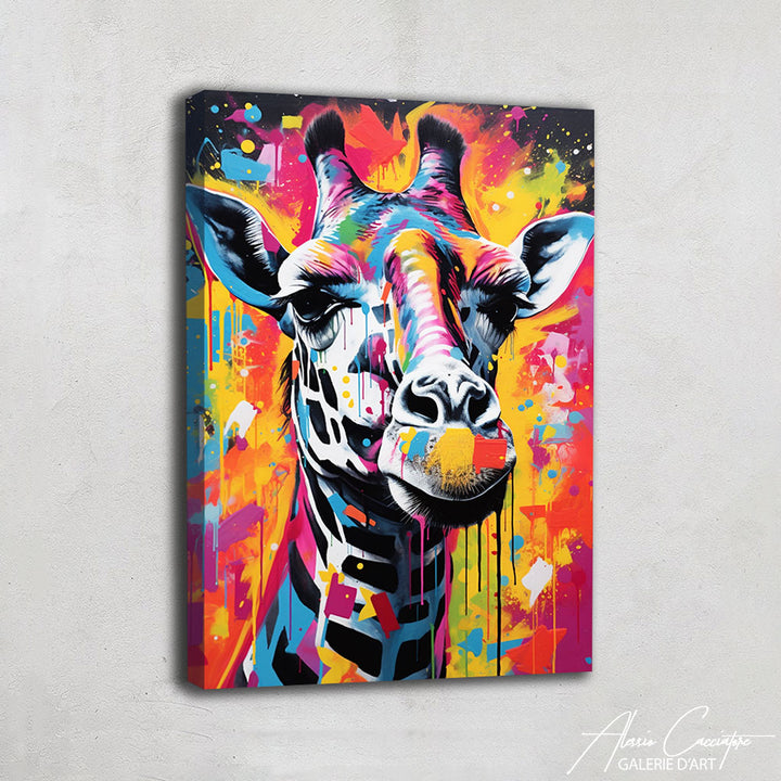 peinture girafe couleur