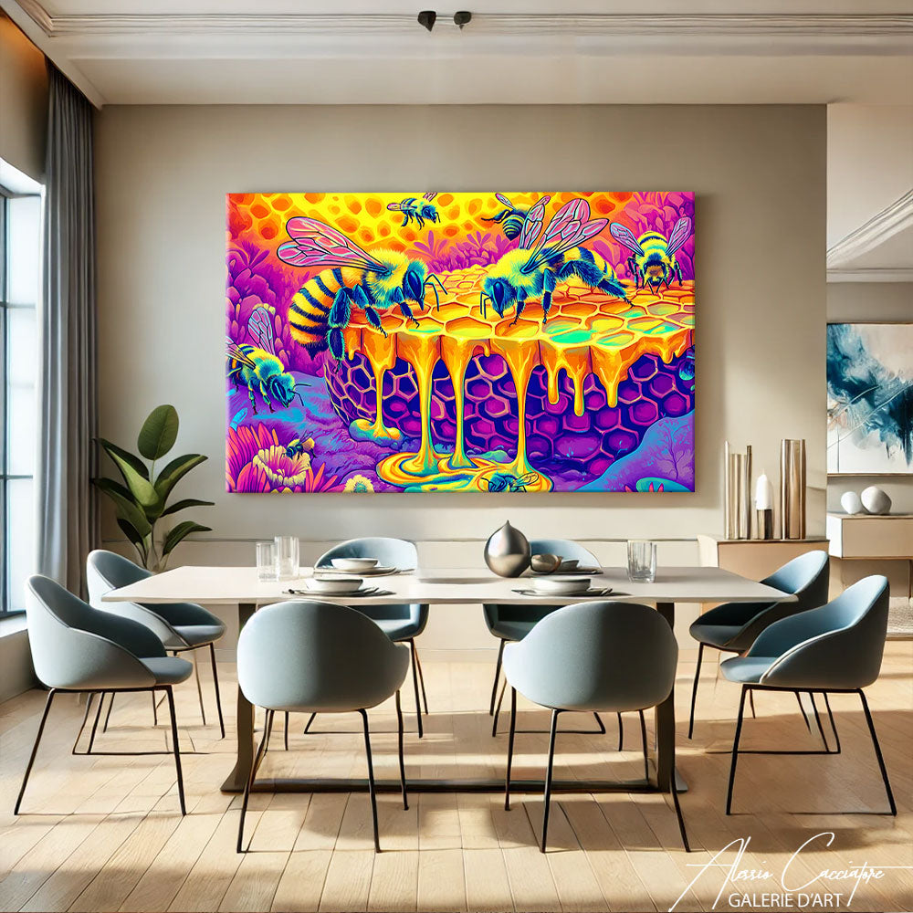 Tableau panoramique salon
