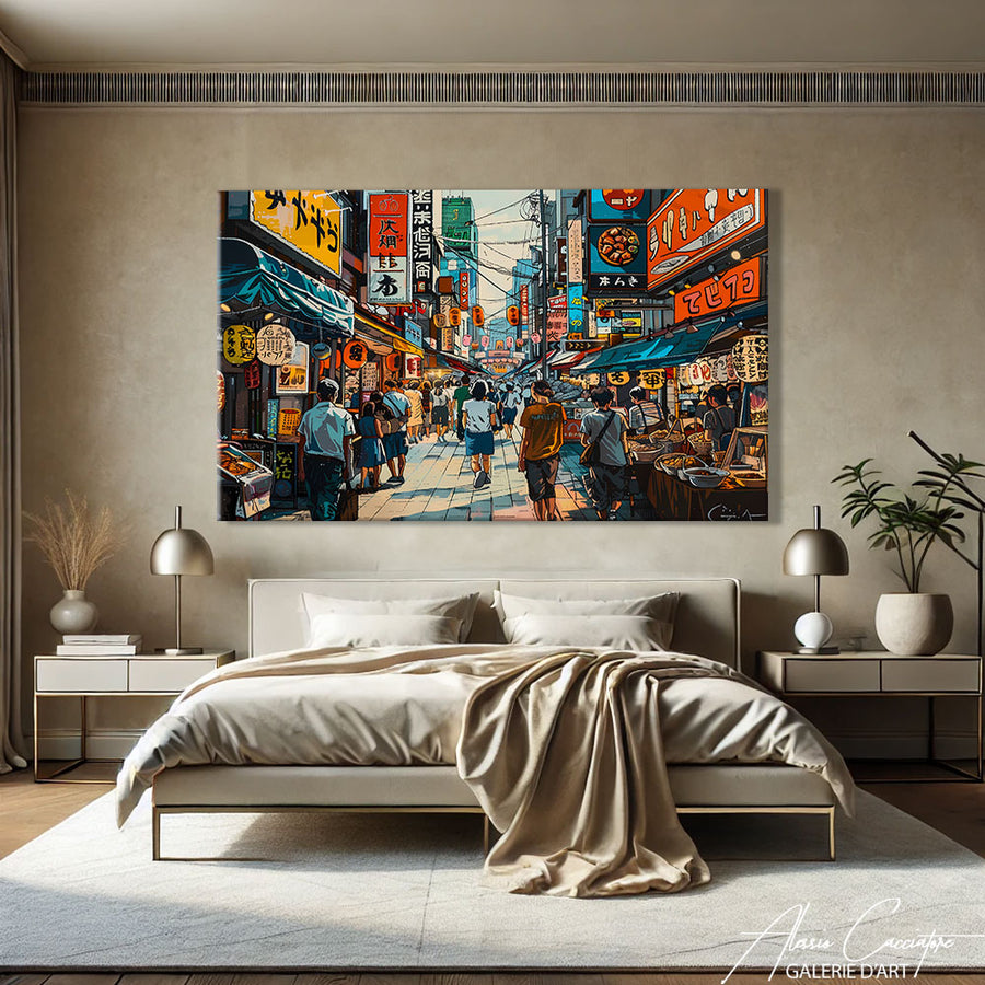 Tableau Paysage Japon
 – mise en situation