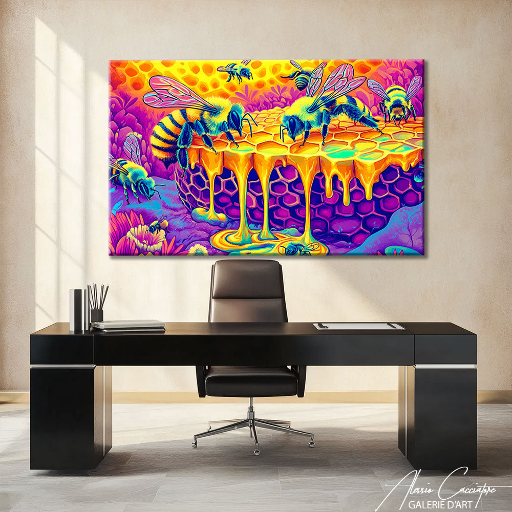 Tableau géant salon