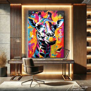 TABLEAU COULEUR GIRAFE

