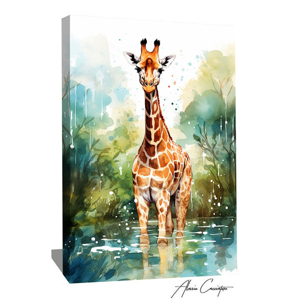 tableau girafe