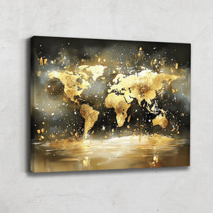 Tableau Mappemonde Luxe