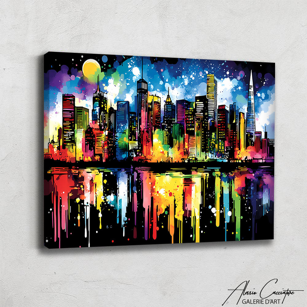 Tableau Panoramique Salon