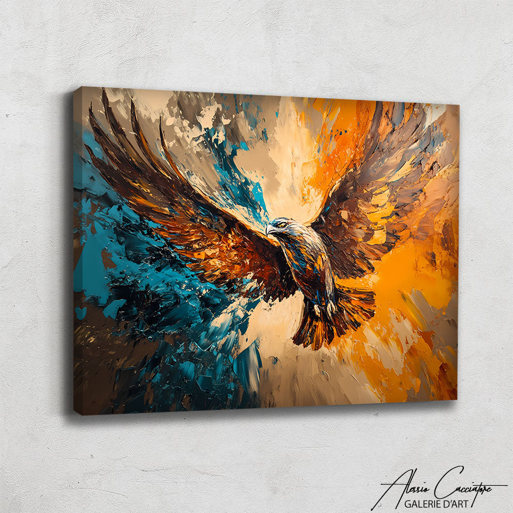 Peinture Oiseau dans le Ciel