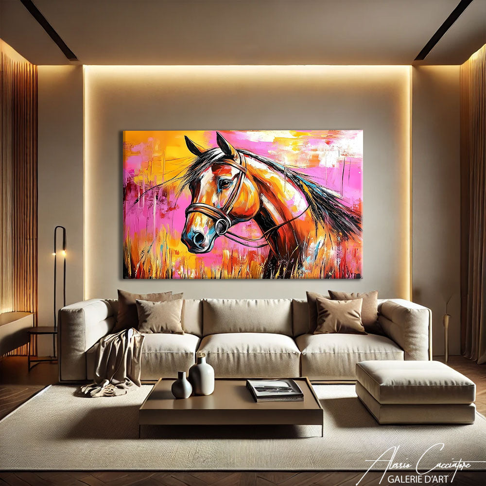 Cheval Peinture Moderne
