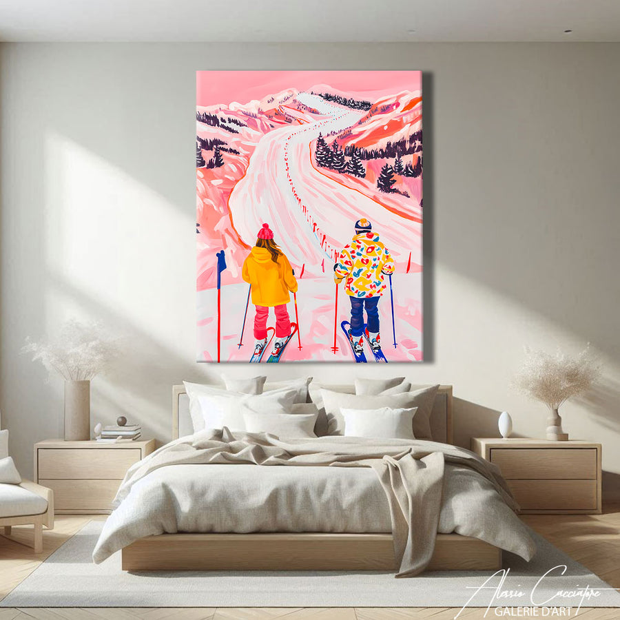 Tableau Skieur – mise en situation