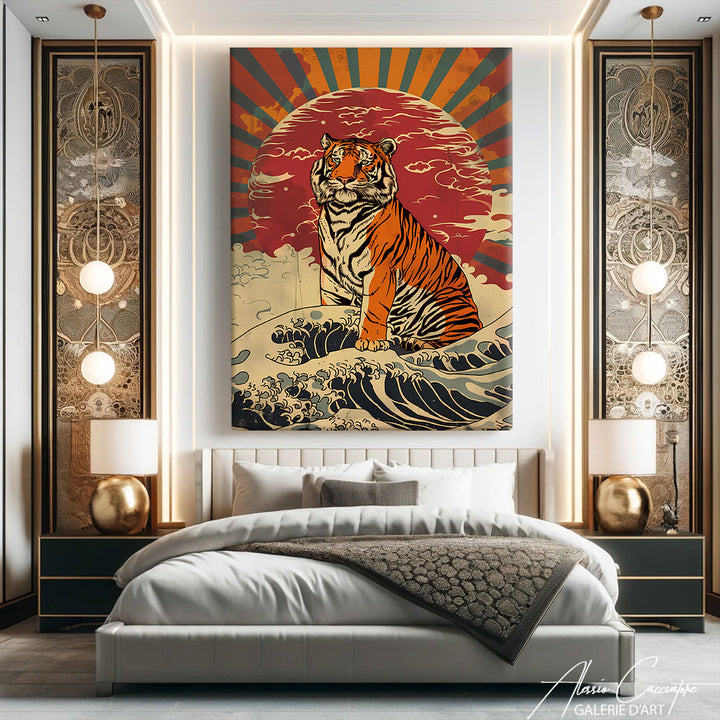 Toile Tigre Japonais
