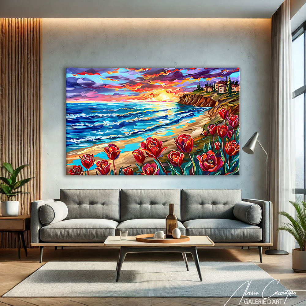 Tableau De Mer Abstrait