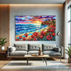 Tableau De Mer Abstrait