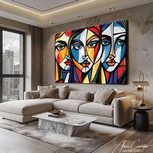 Tableau Femme Cubisme