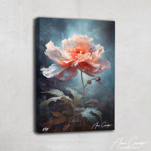 tableau pivoine rose
