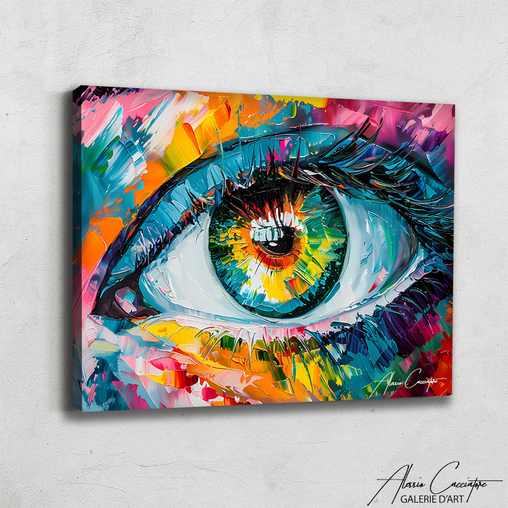 Tableau Oeil Coloré