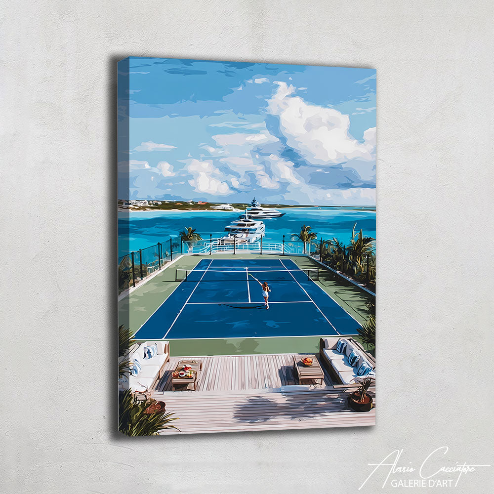 Tableau Tennis Deco