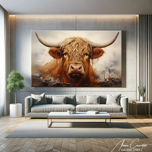 Tableau Vache Highland Couleur
