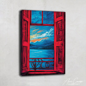 Peinture Fenêtre Ouverte sur le Monde