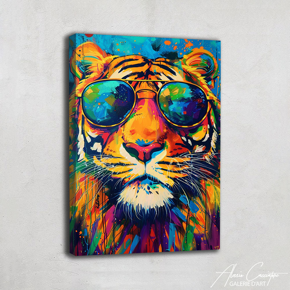 TABLEAU AVEC UN TIGRE