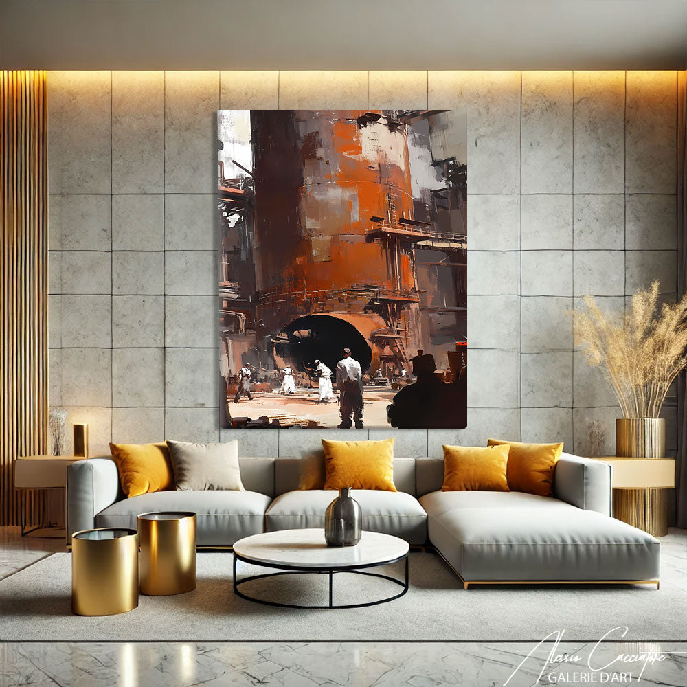 Toile Tableau Style Industriel