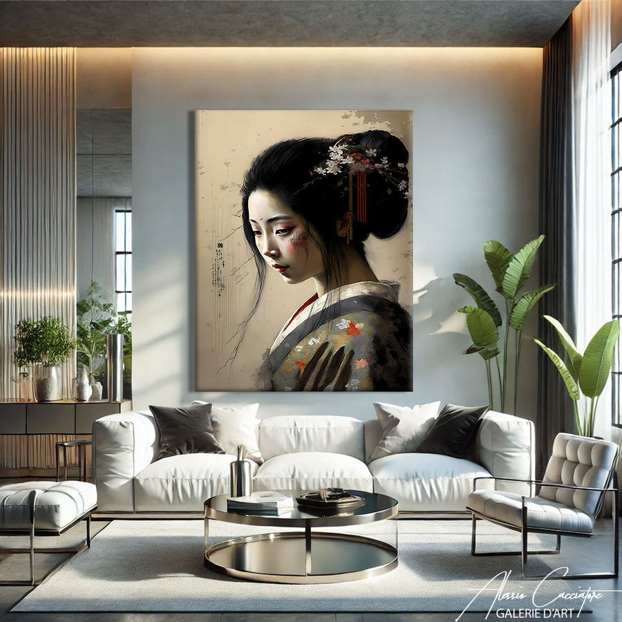 Tableau Peinture Japonaise – mise en situation