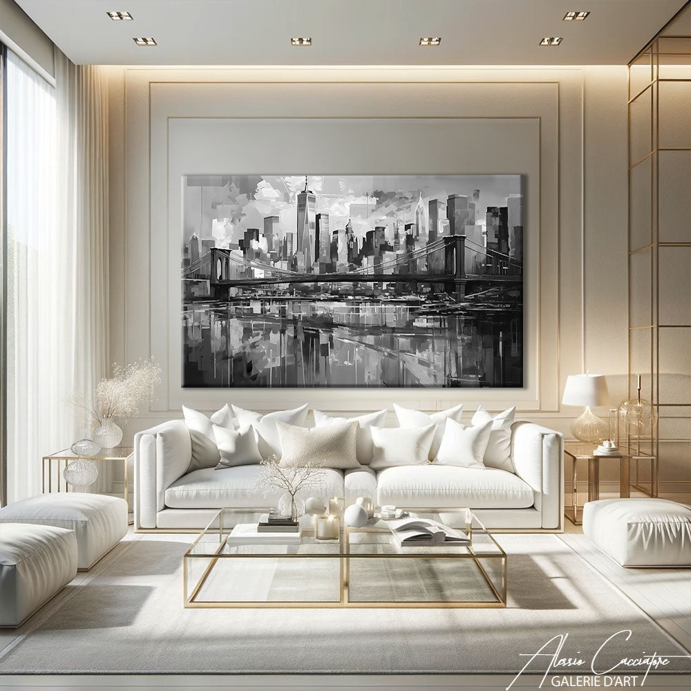 Tableau New York Peinture Abstraite
