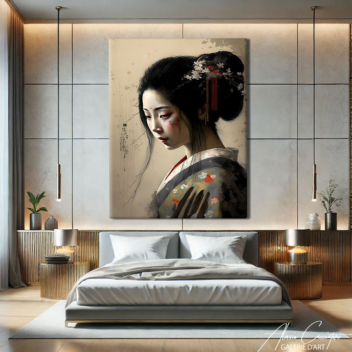 Tableau Japonais Femme