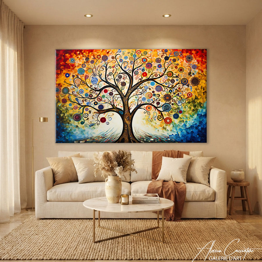 TABLEAU ARBRE DE VIE MODERNE – mise en situation