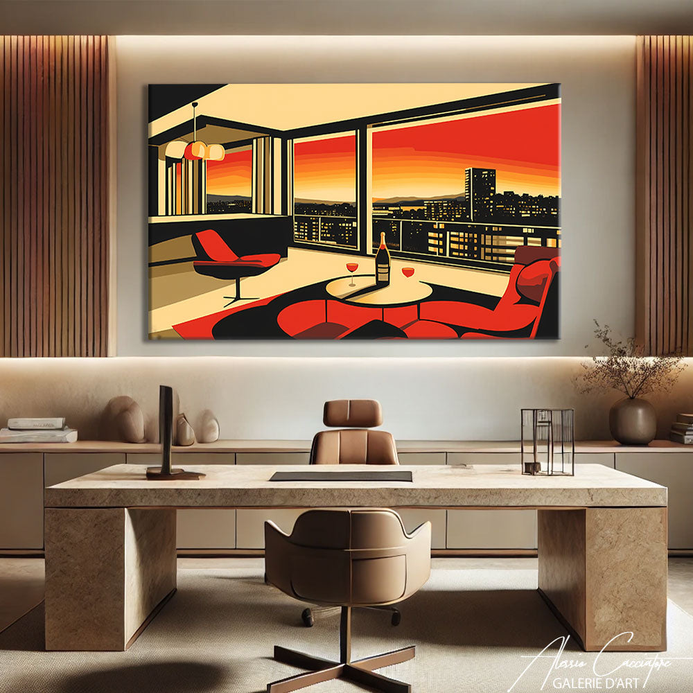 Tableau colore moderne original
