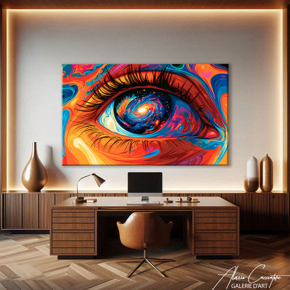 Affiche Peinture Yeux