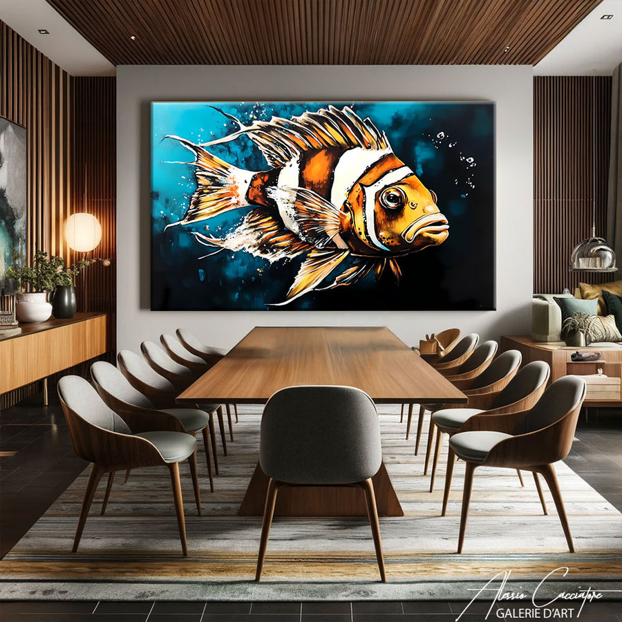Tableau Poisson de Mer – mise en situation