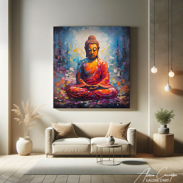 Peinture sur Toile Bouddha Zen