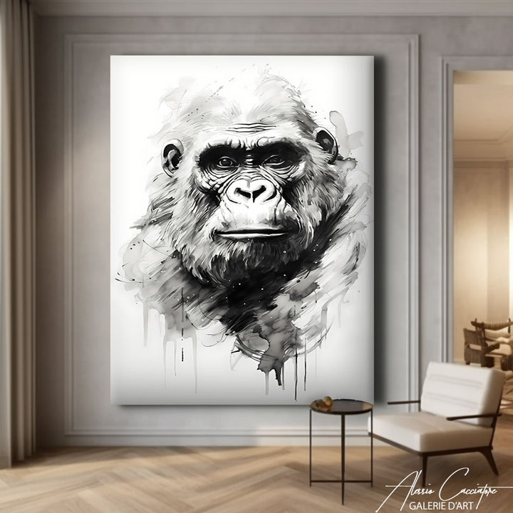 tableau gorille art