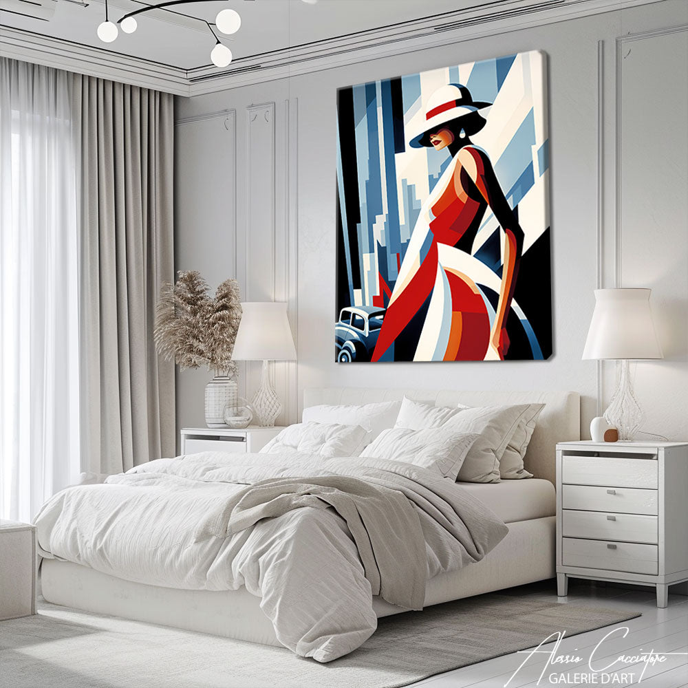 tableau art deco abstrait