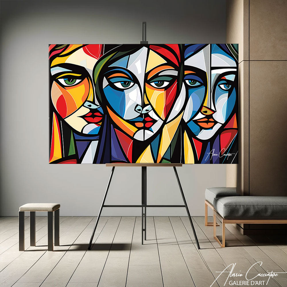 Portrait Peinture Cubisme