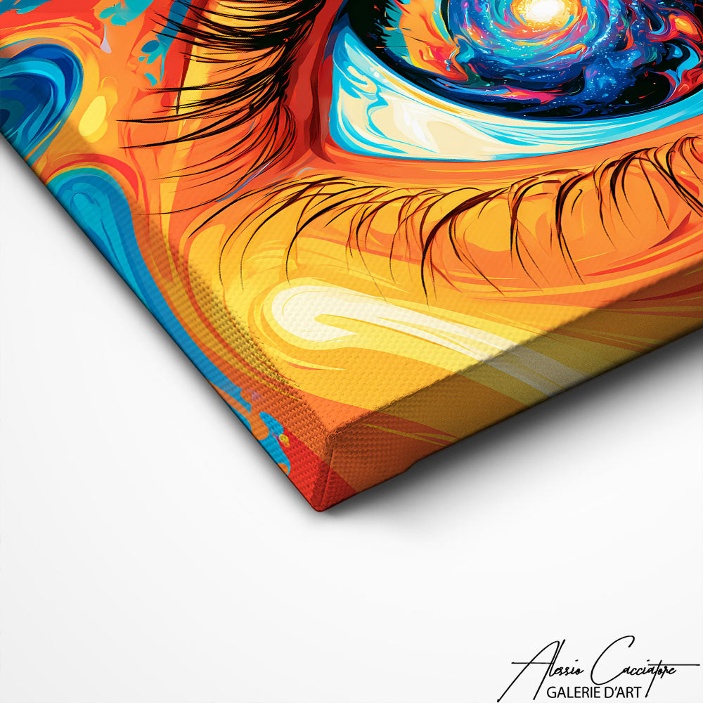 Art Mural Peinture Yeux