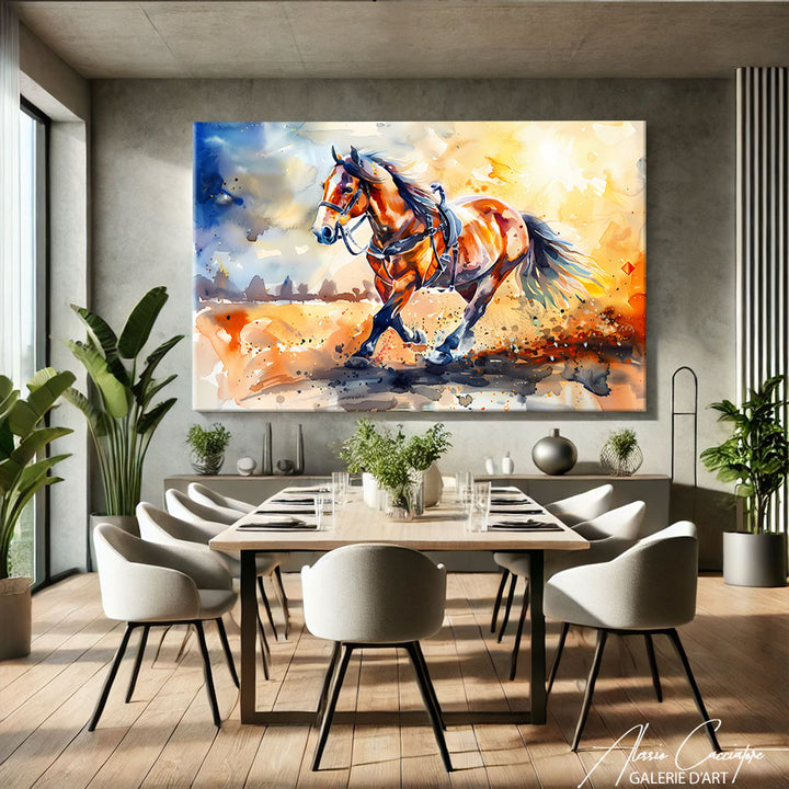 Tableau Cheval Peinture
