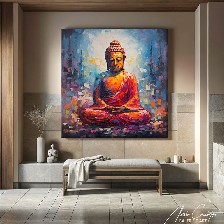 Peinture Statue Bouddha