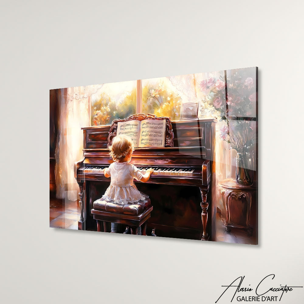 Art Mural Piano Toile