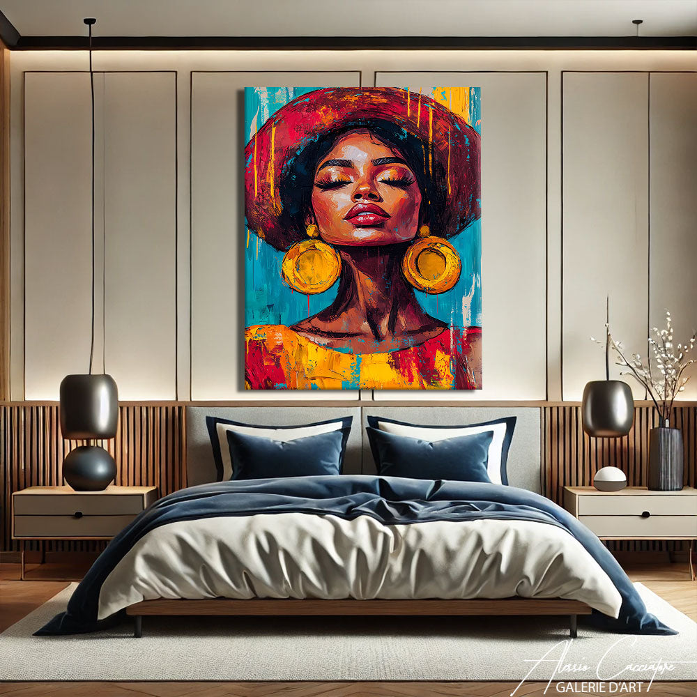 TABLEAU FEMME AFRICAINE
